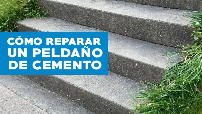 Cómo reparar un peldaño en una escalera de cemento